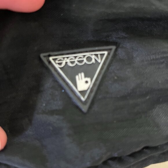 VTG Sasson Black Nylon Adjustable Belt Bag Fanny Pack - Picture 4 of 8